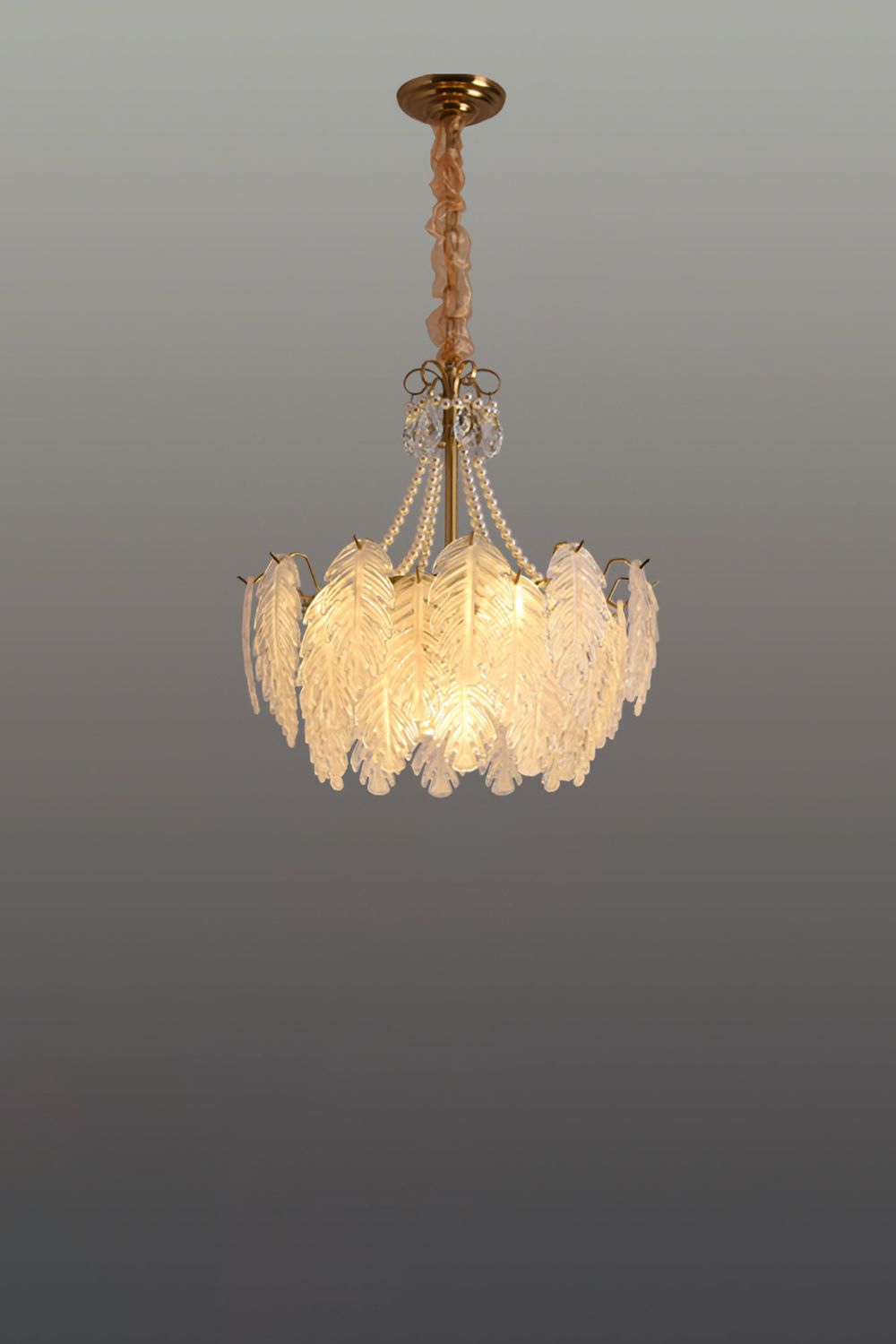 Glass Leaf Chandelier - SamuLighting