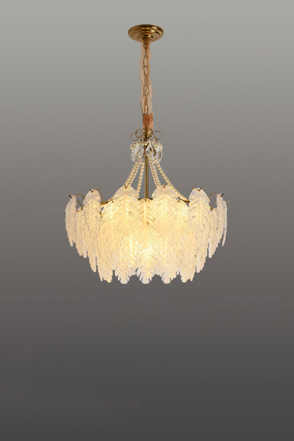 Glass Leaf Chandelier - SamuLighting