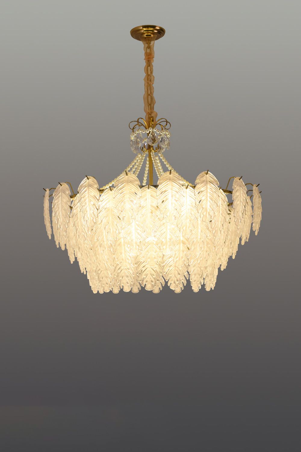 Glass Leaf Chandelier - SamuLighting