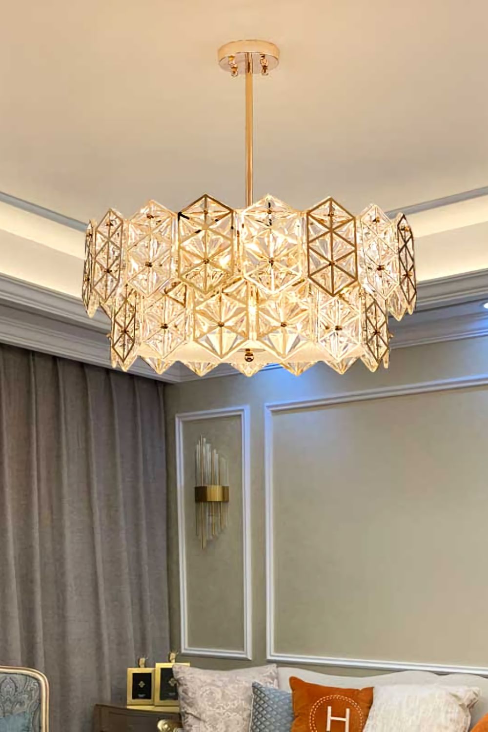 Kinkeldey Crystal Prism Chandelier - SamuLighting