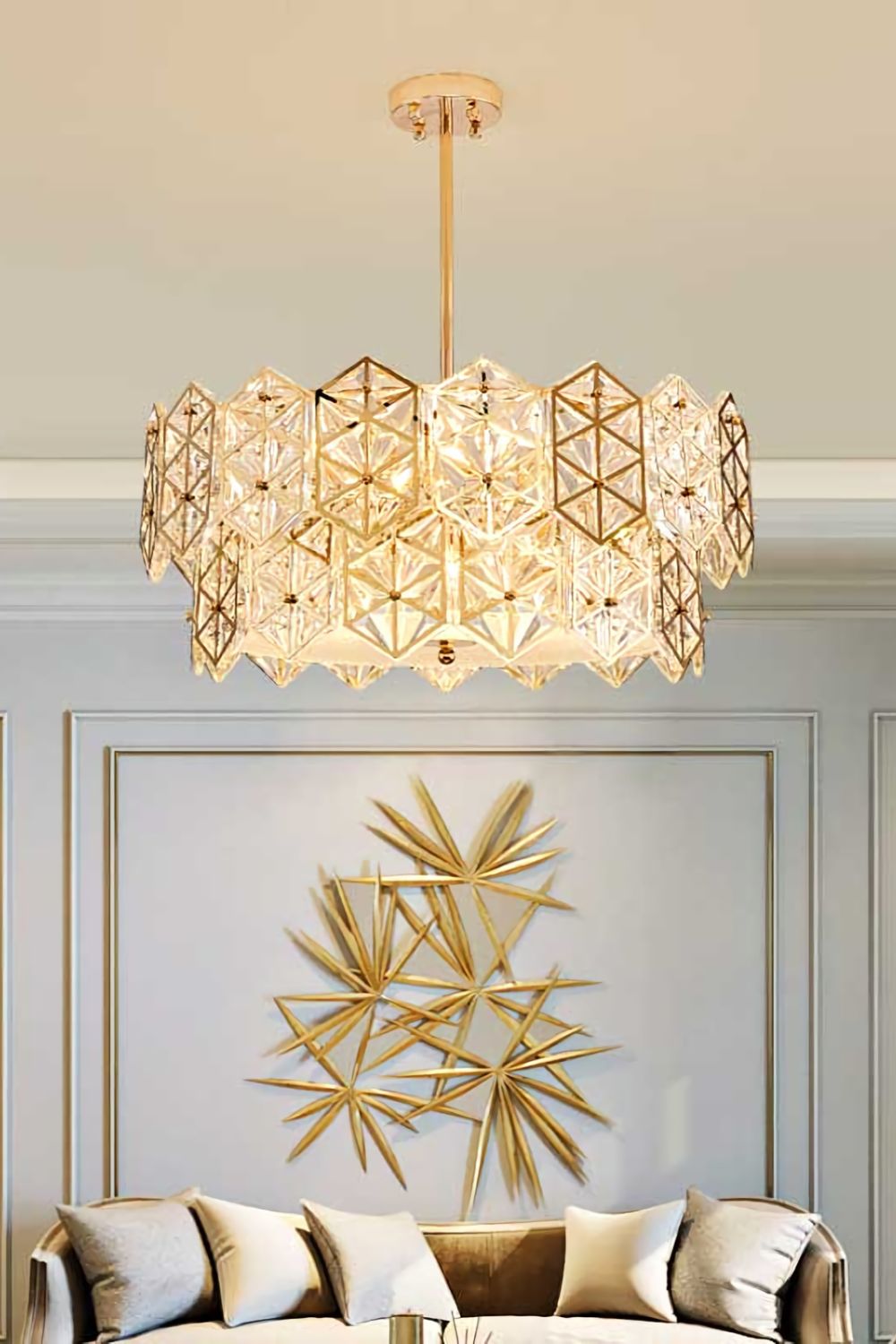 Kinkeldey Crystal Prism Chandelier - SamuLighting