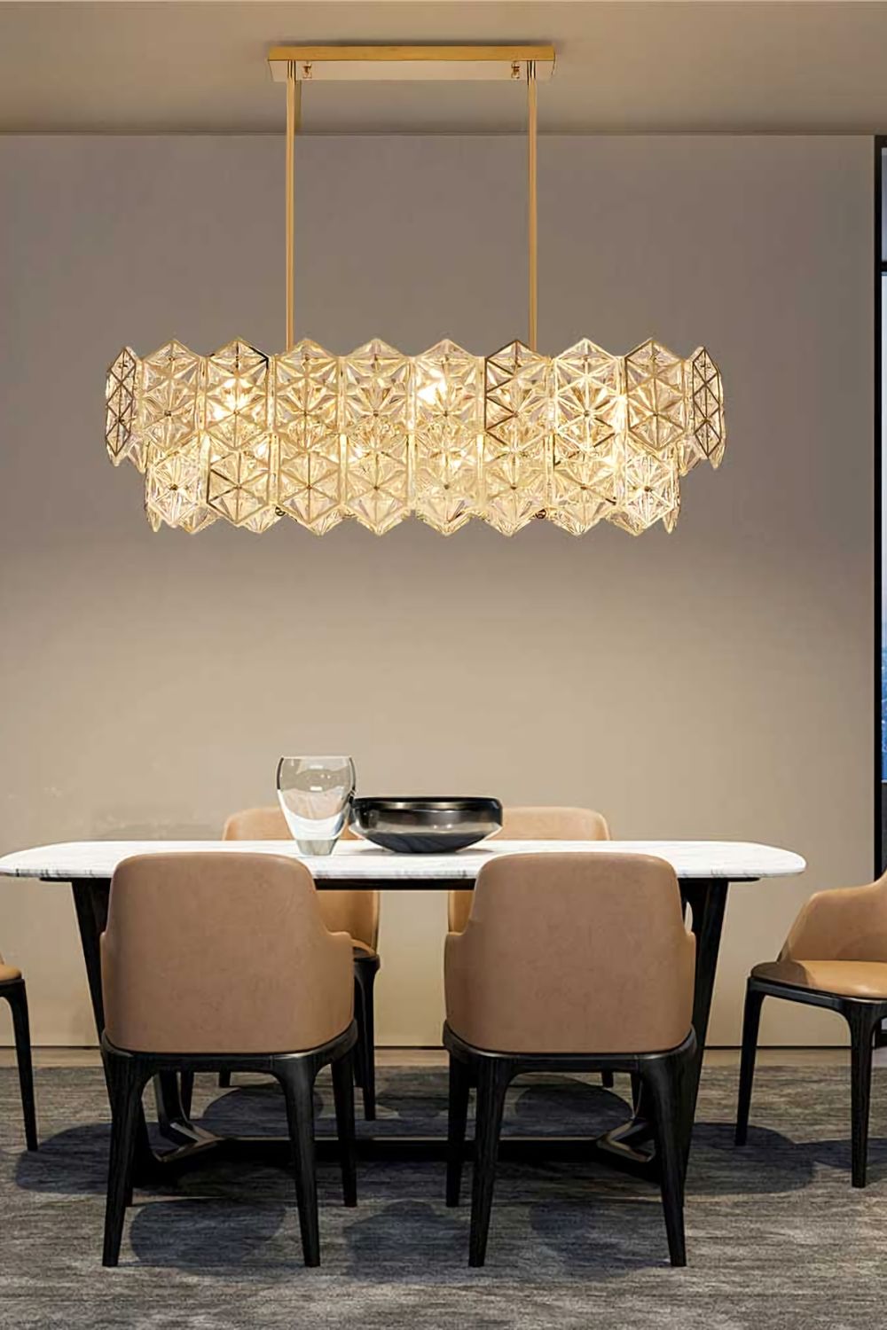 Kinkeldey Crystal Prism Chandelier - SamuLighting