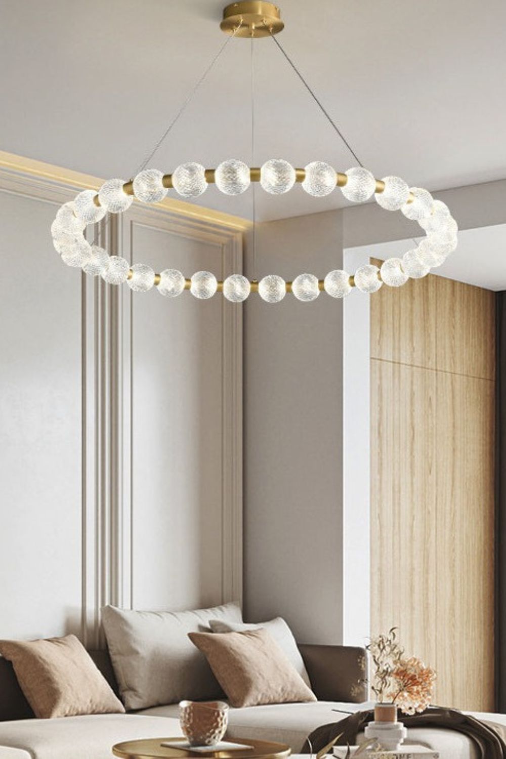 Luxury Pearl Ring Chandelier - SamuLighting