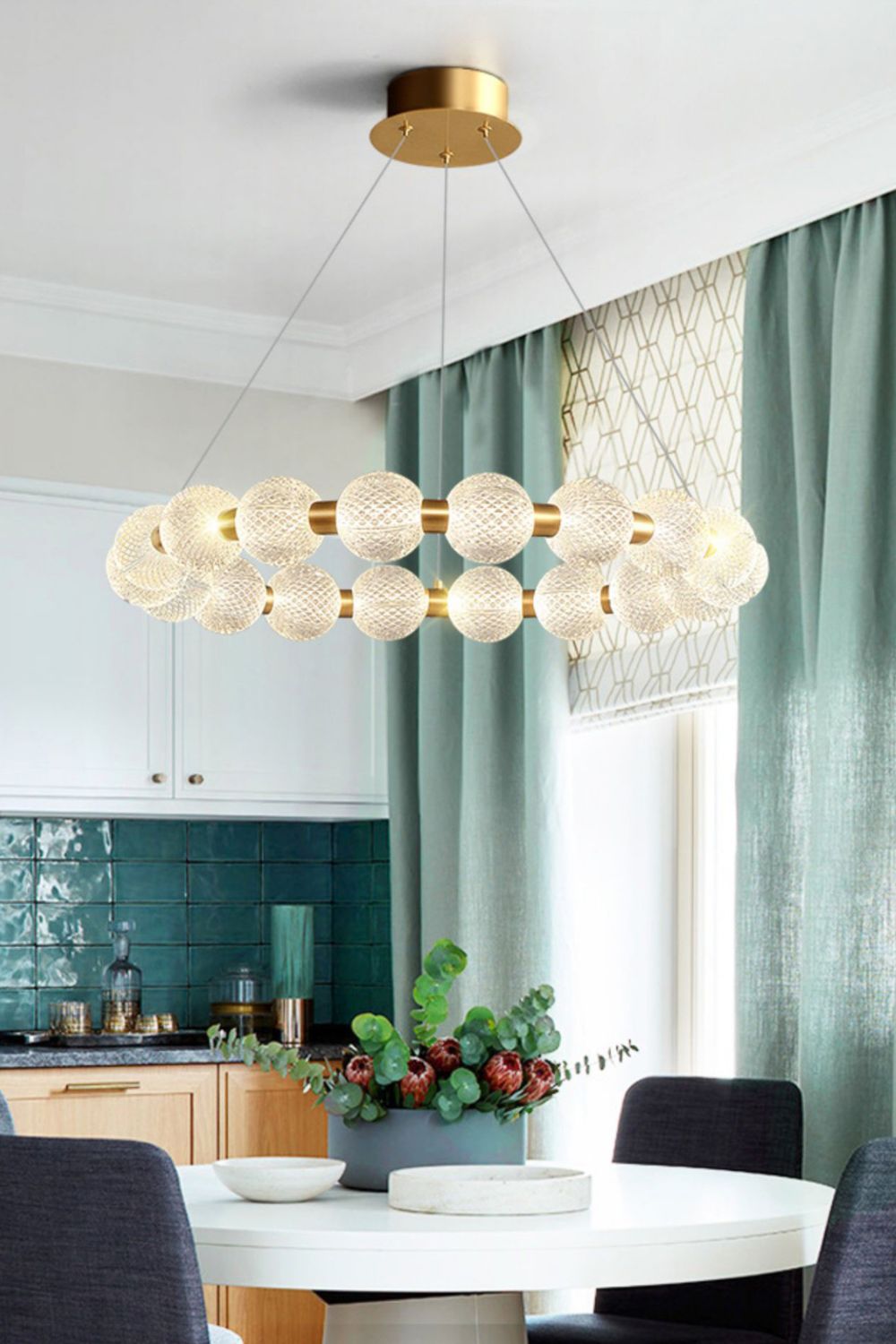 Luxury Pearl Ring Chandelier - SamuLighting