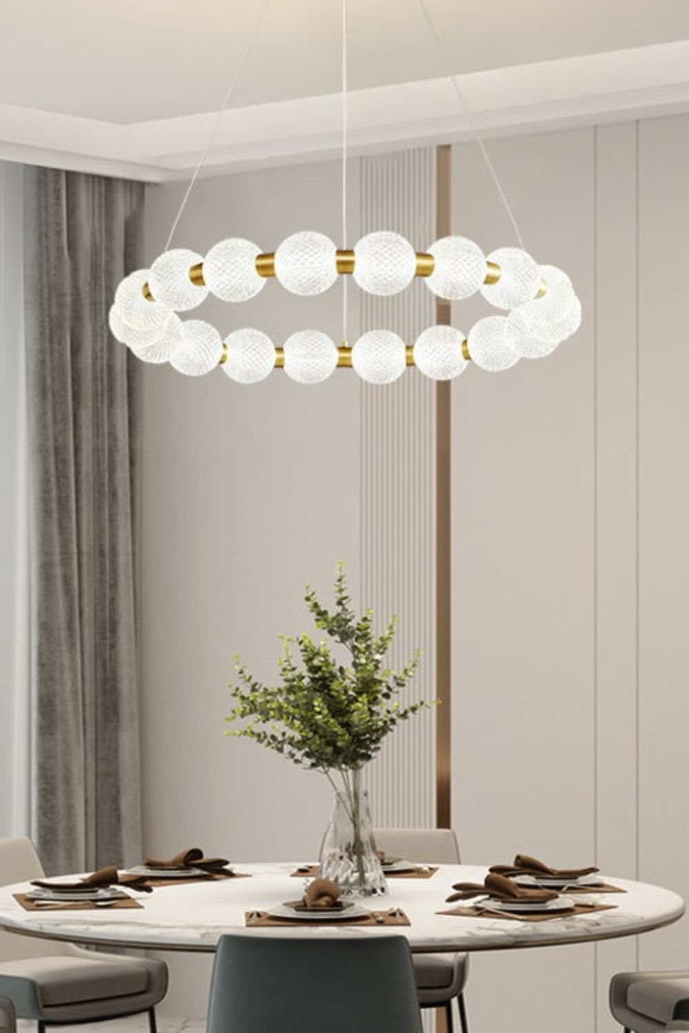 Luxury Pearl Ring Chandelier - SamuLighting