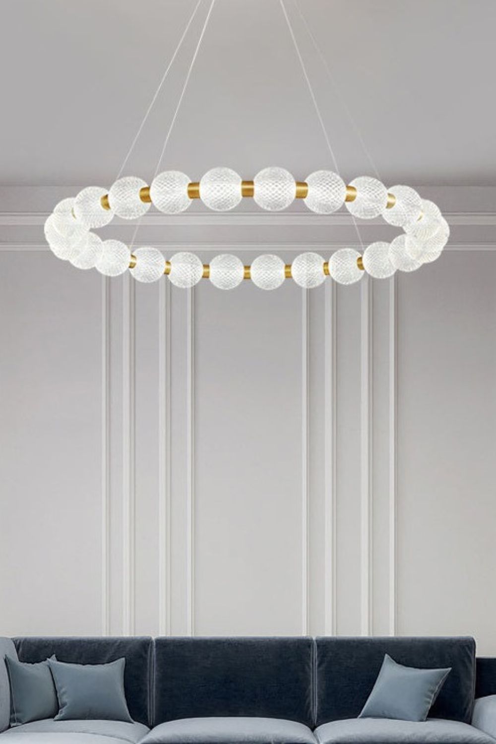 Luxury Pearl Ring Chandelier - SamuLighting