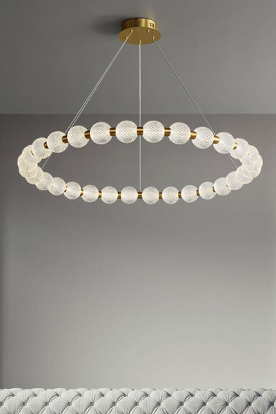 Luxury Pearl Ring Chandelier - SamuLighting