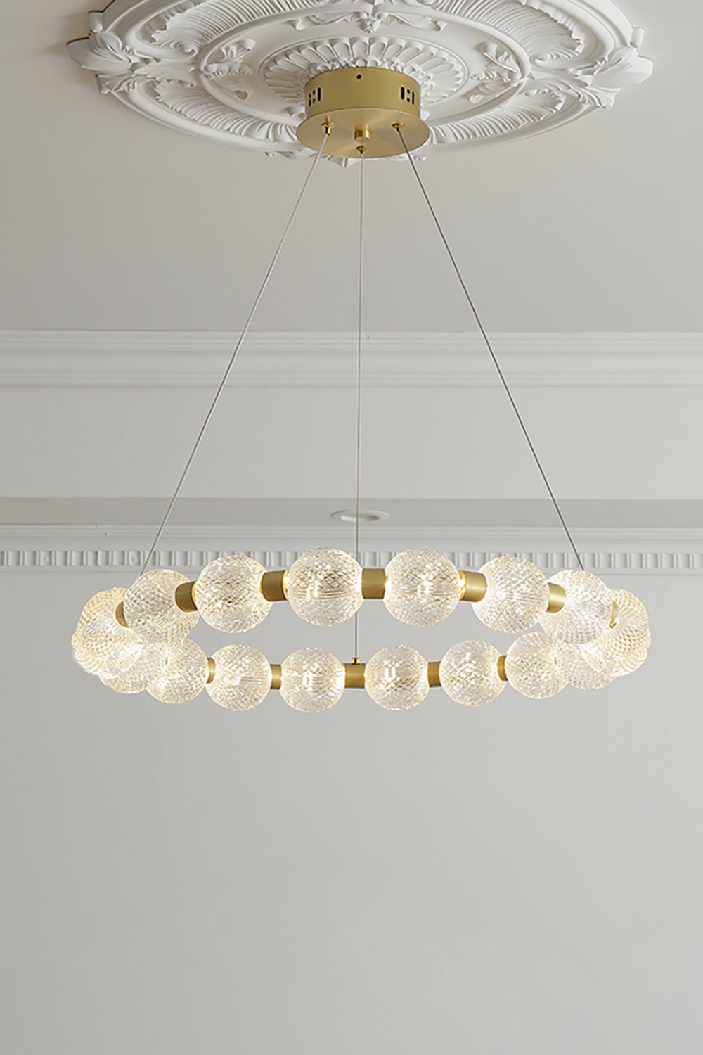 Luxury Pearl Ring Chandelier - SamuLighting