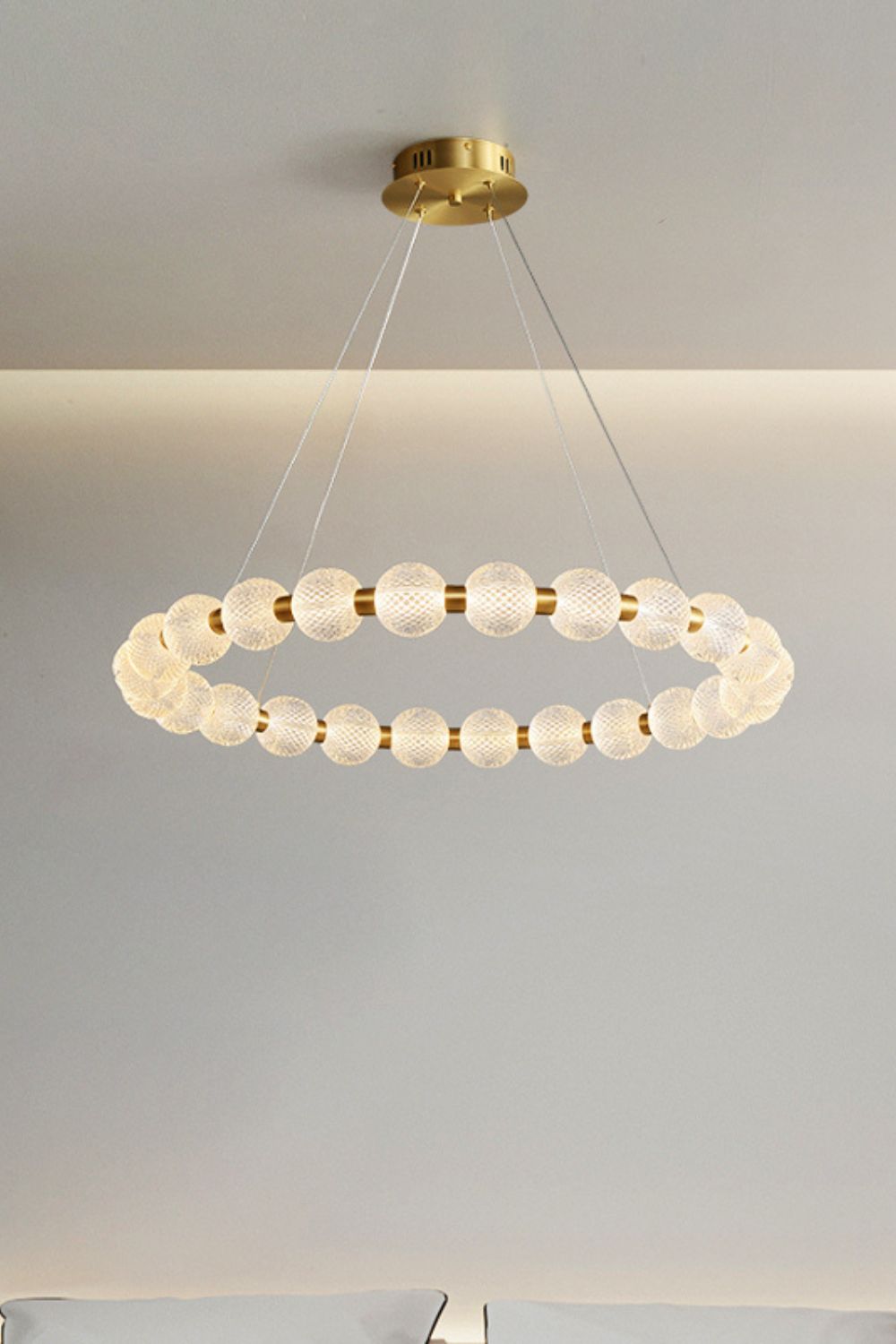 Luxury Pearl Ring Chandelier - SamuLighting