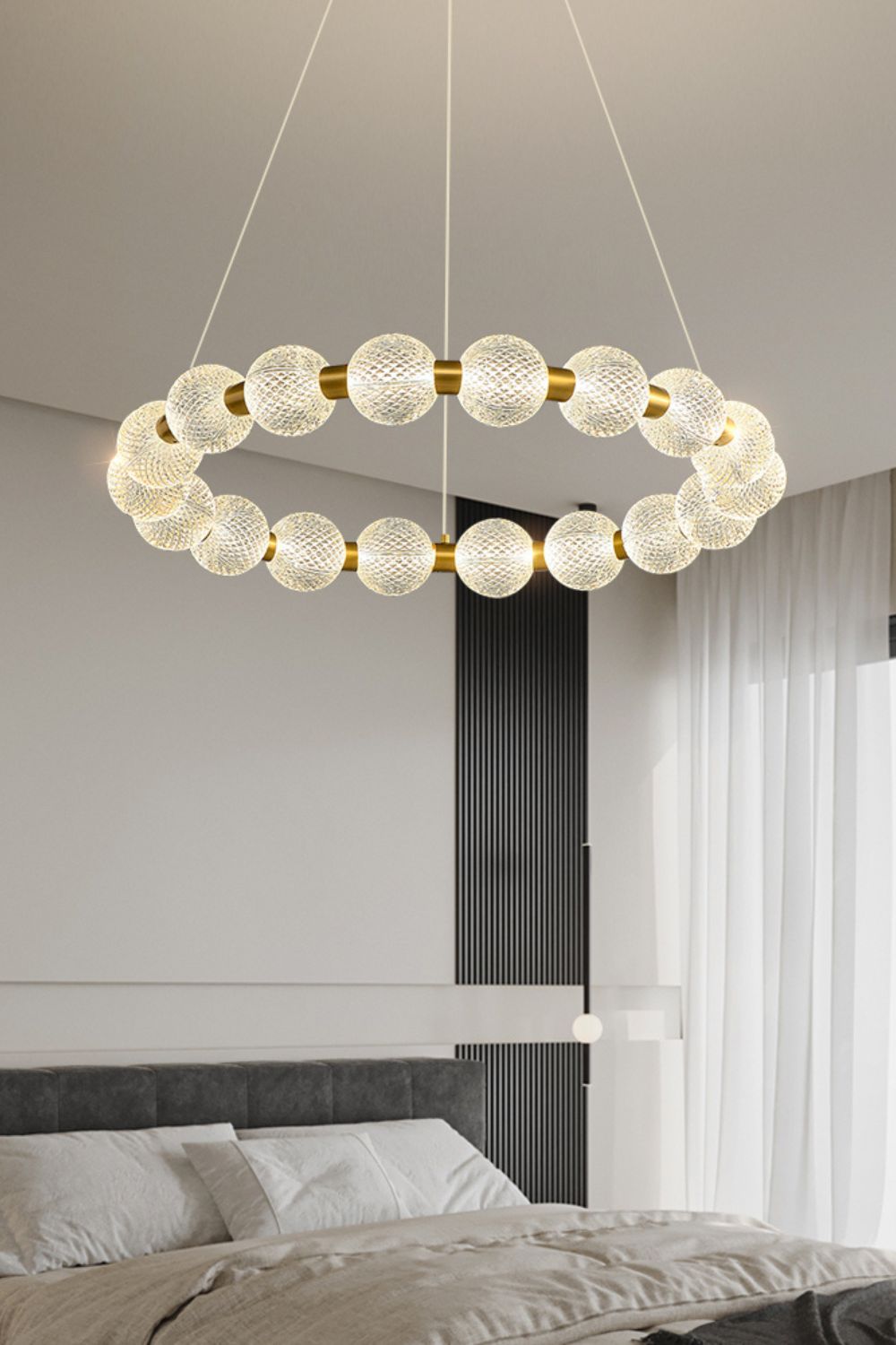 Luxury Pearl Ring Chandelier - SamuLighting