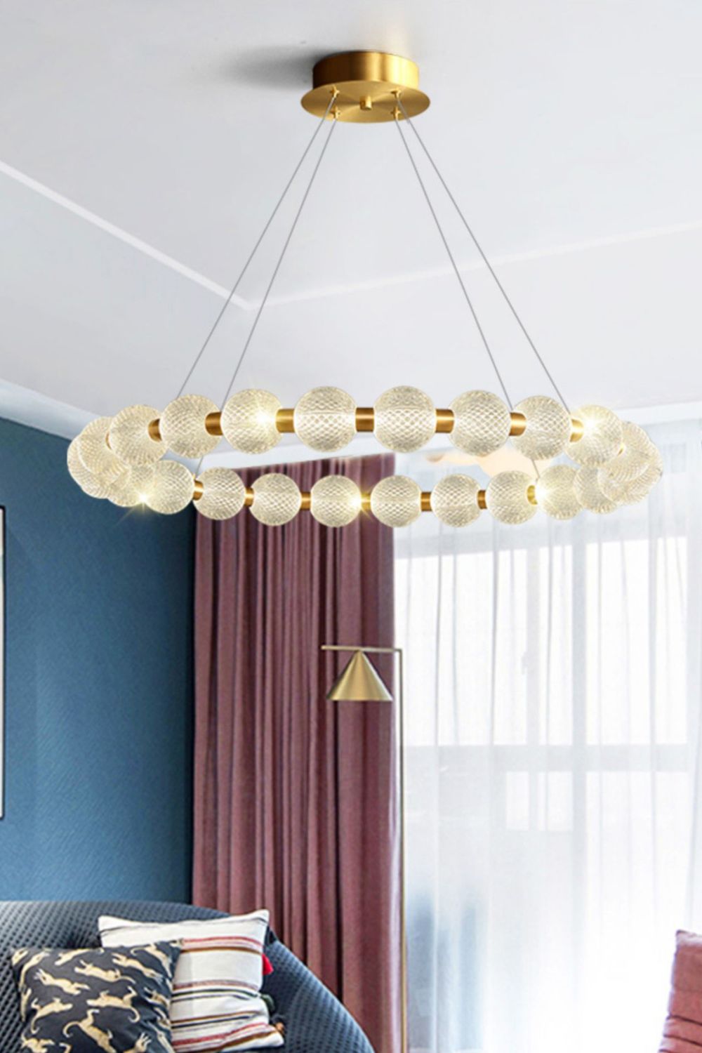 Luxury Pearl Ring Chandelier - SamuLighting