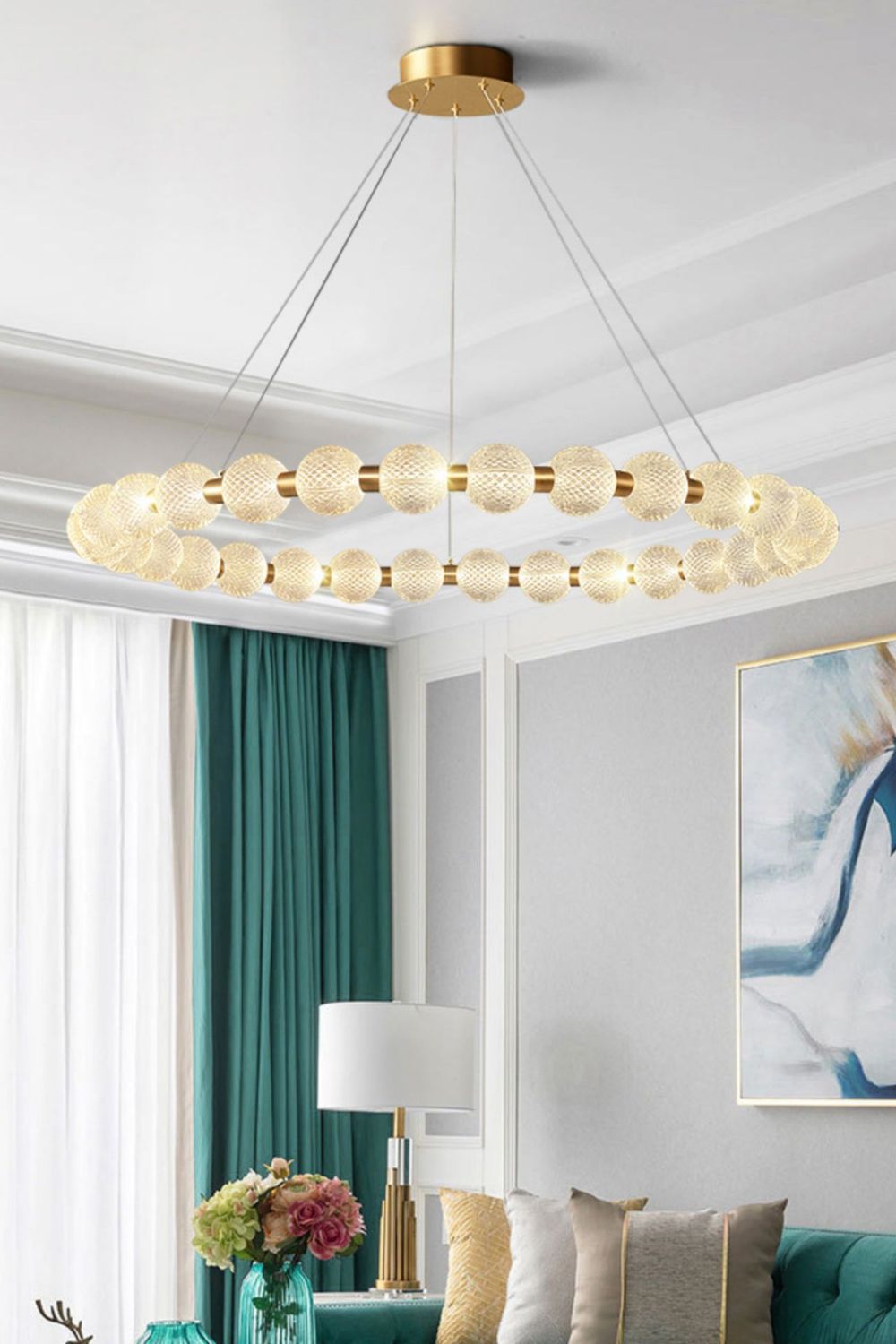 Luxury Pearl Ring Chandelier - SamuLighting