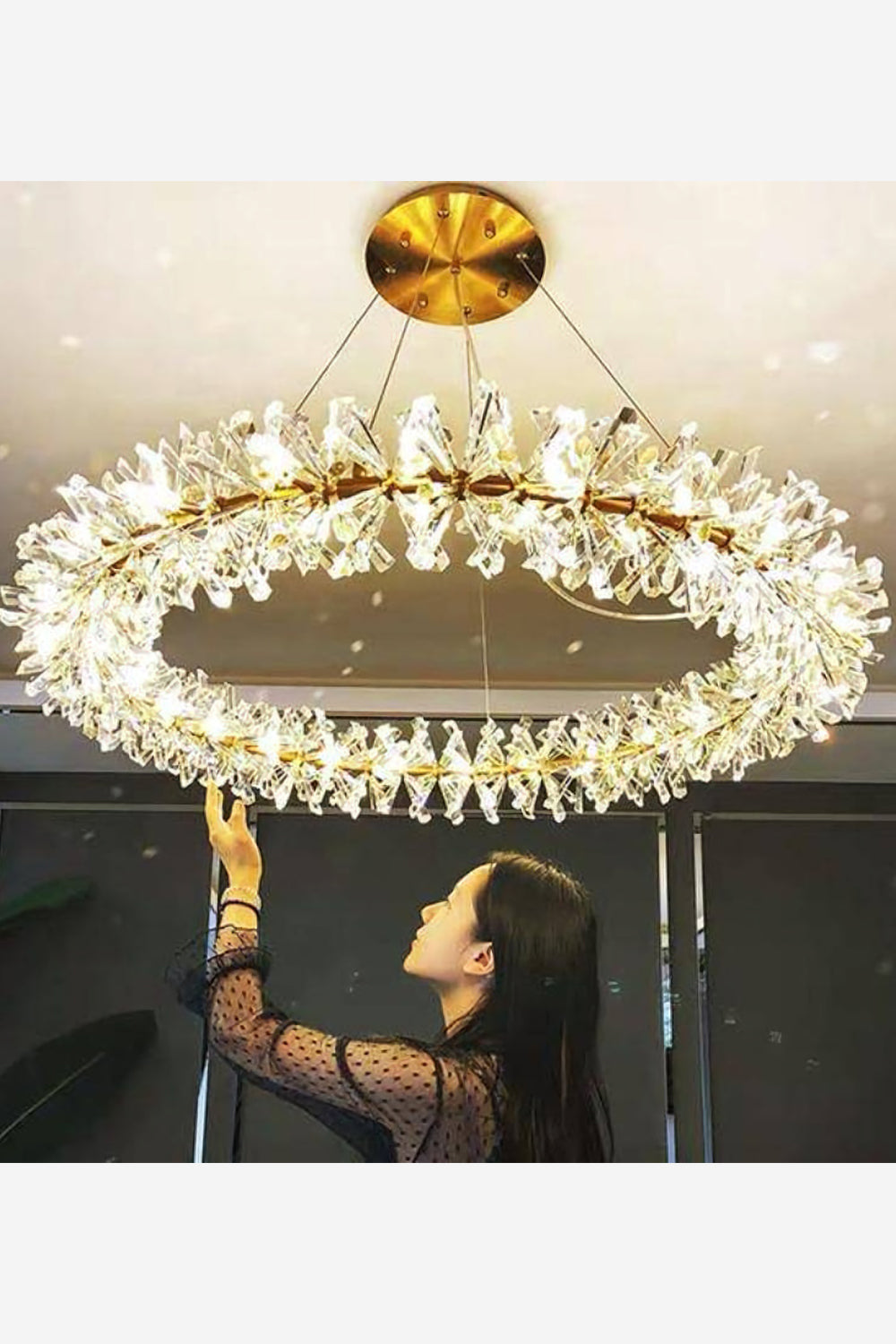 Mira Crystal Ring Chandelier - SamuLighting