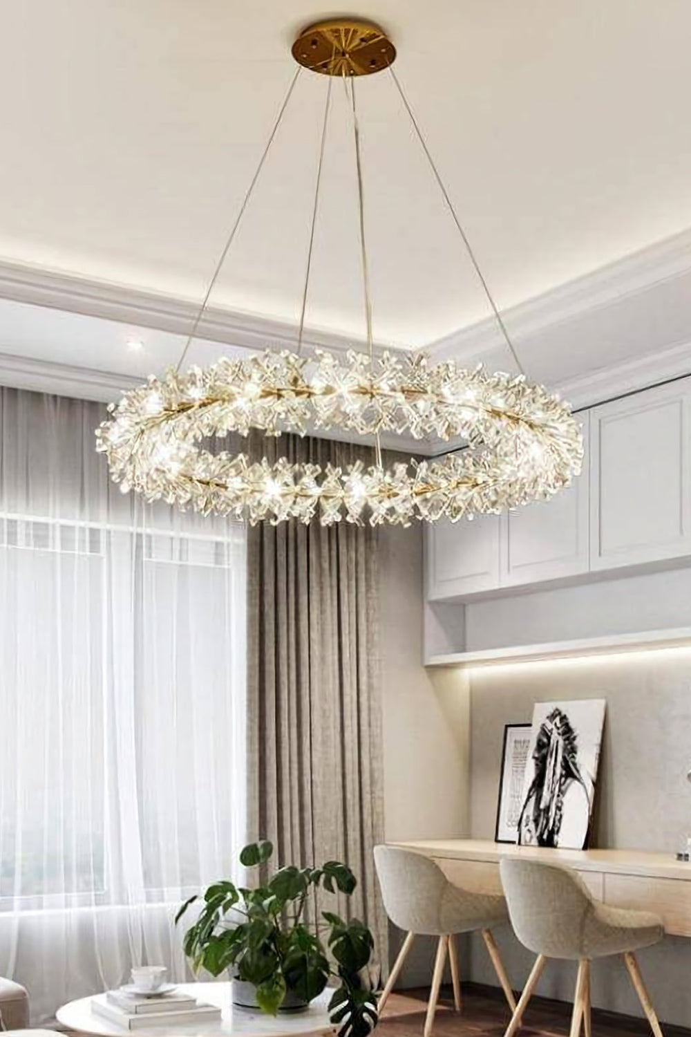 Mira Crystal Ring Chandelier - SamuLighting