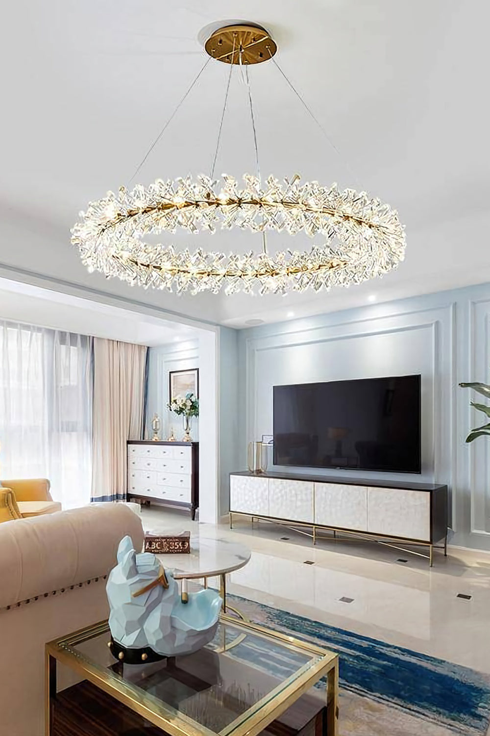 Mira Crystal Ring Chandelier - SamuLighting