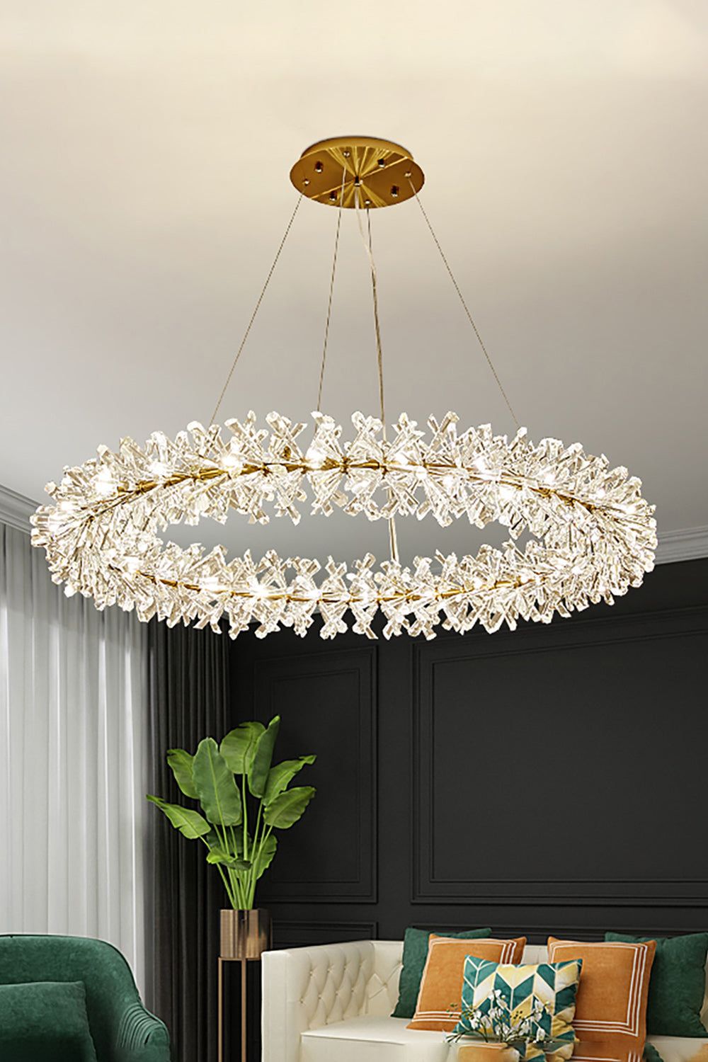 Mira Crystal Ring Chandelier - SamuLighting