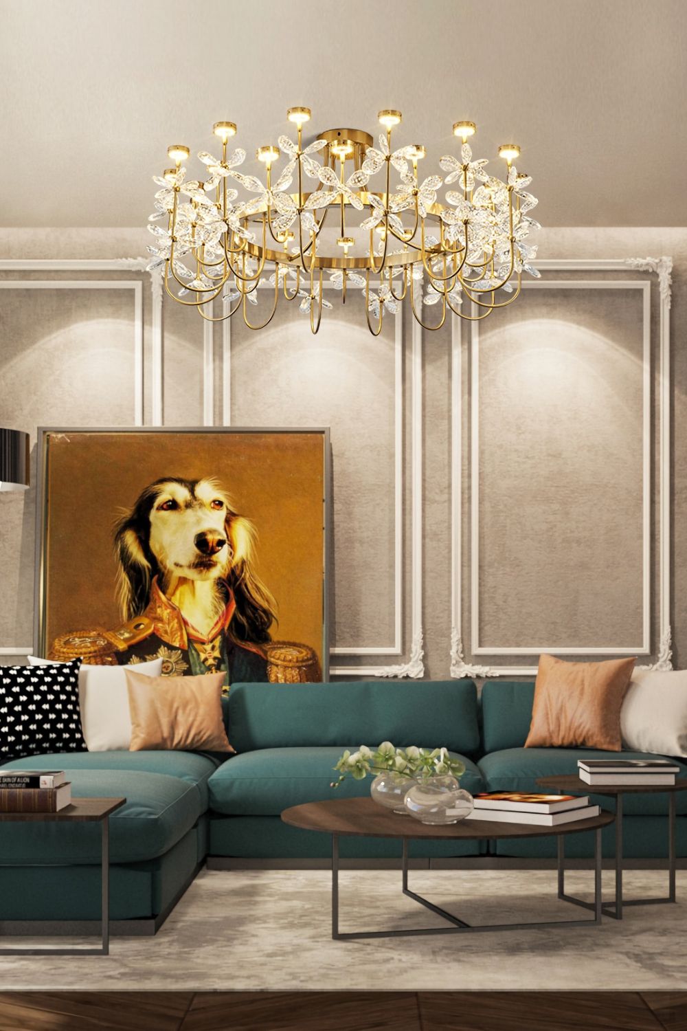 Olander flower crystal chandelier - SamuLighting