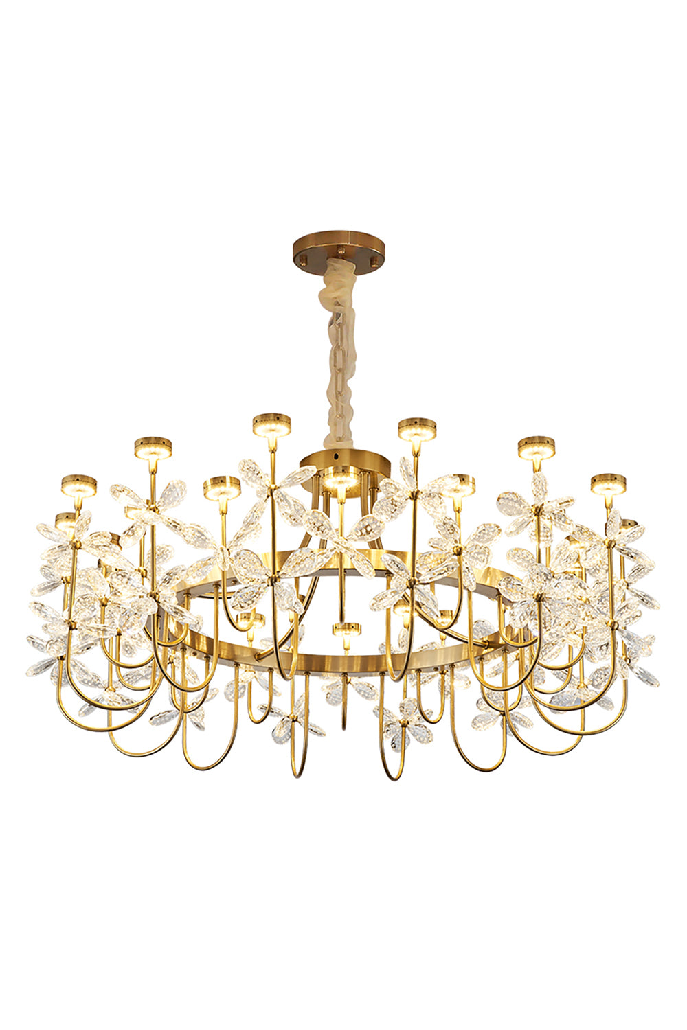 Olander flower crystal chandelier - SamuLighting