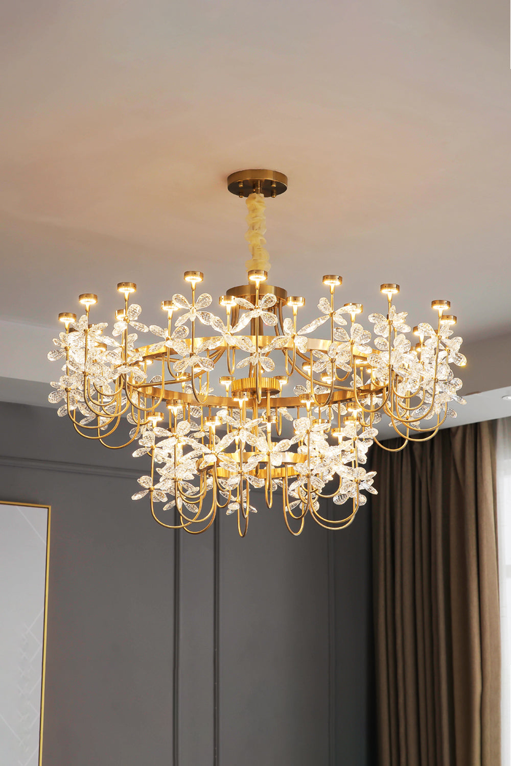 Olander flower crystal chandelier - SamuLighting