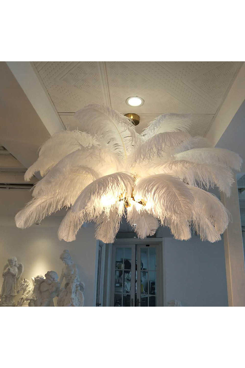 Ostrich Feather Chandeliers - SamuLighting