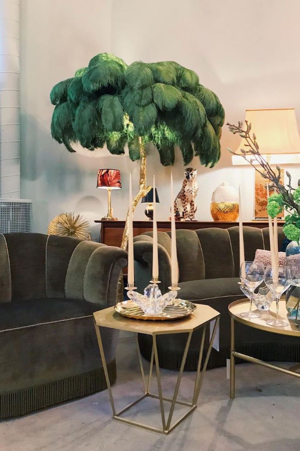 Ostrich Feather Floor Lamp - SamuLighting