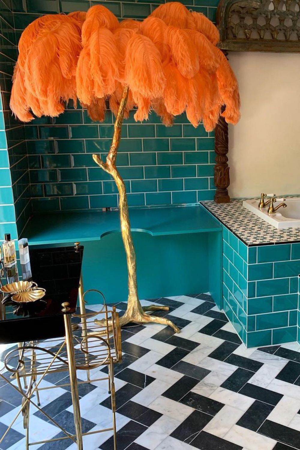 Ostrich Feather Floor Lamp - SamuLighting