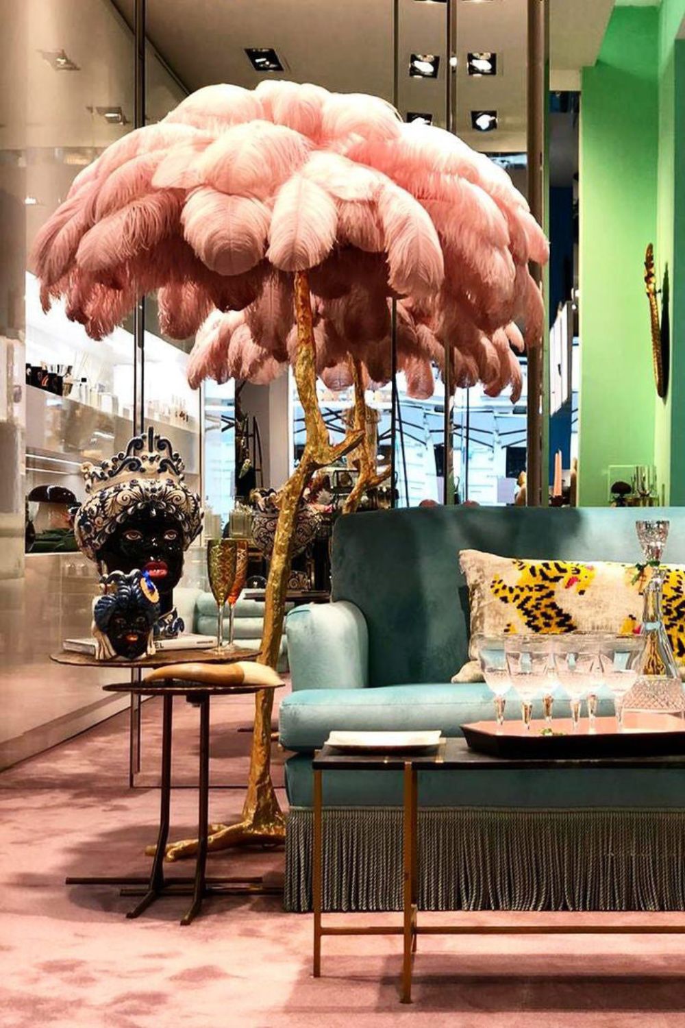 Ostrich Feather Floor Lamp - SamuLighting