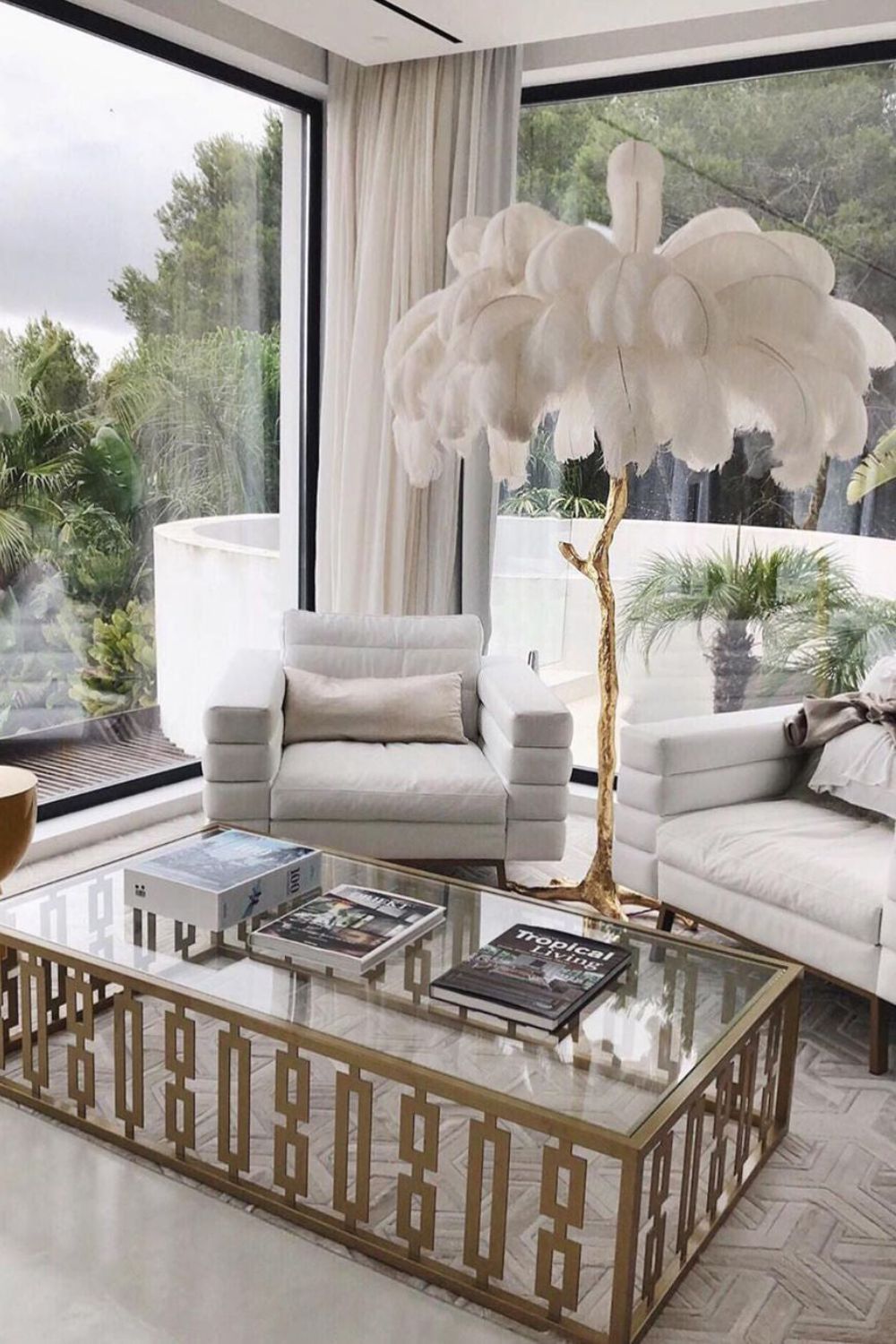 Ostrich Feather Floor Lamp - SamuLighting