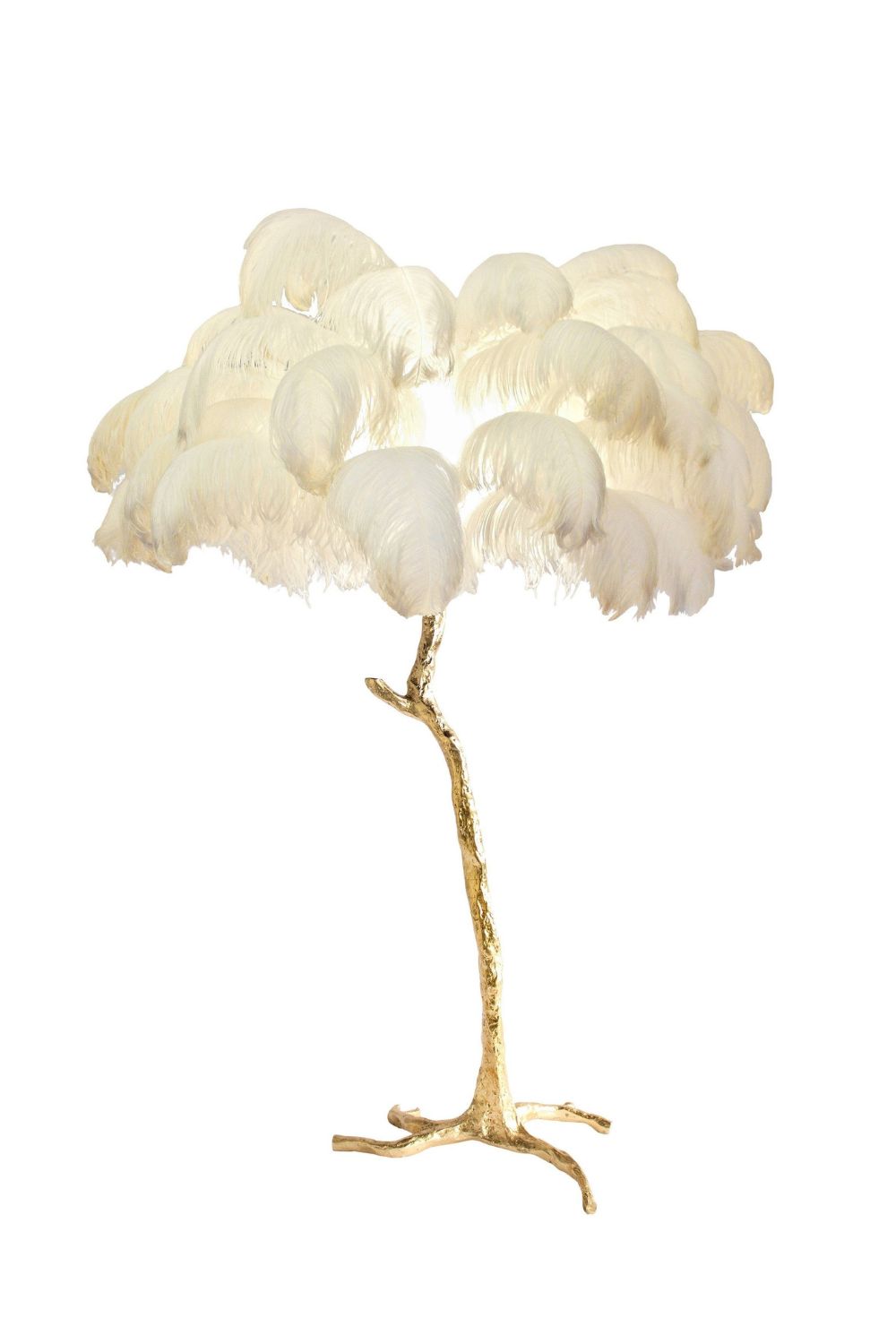 Ostrich Feather Floor Lamp - SamuLighting
