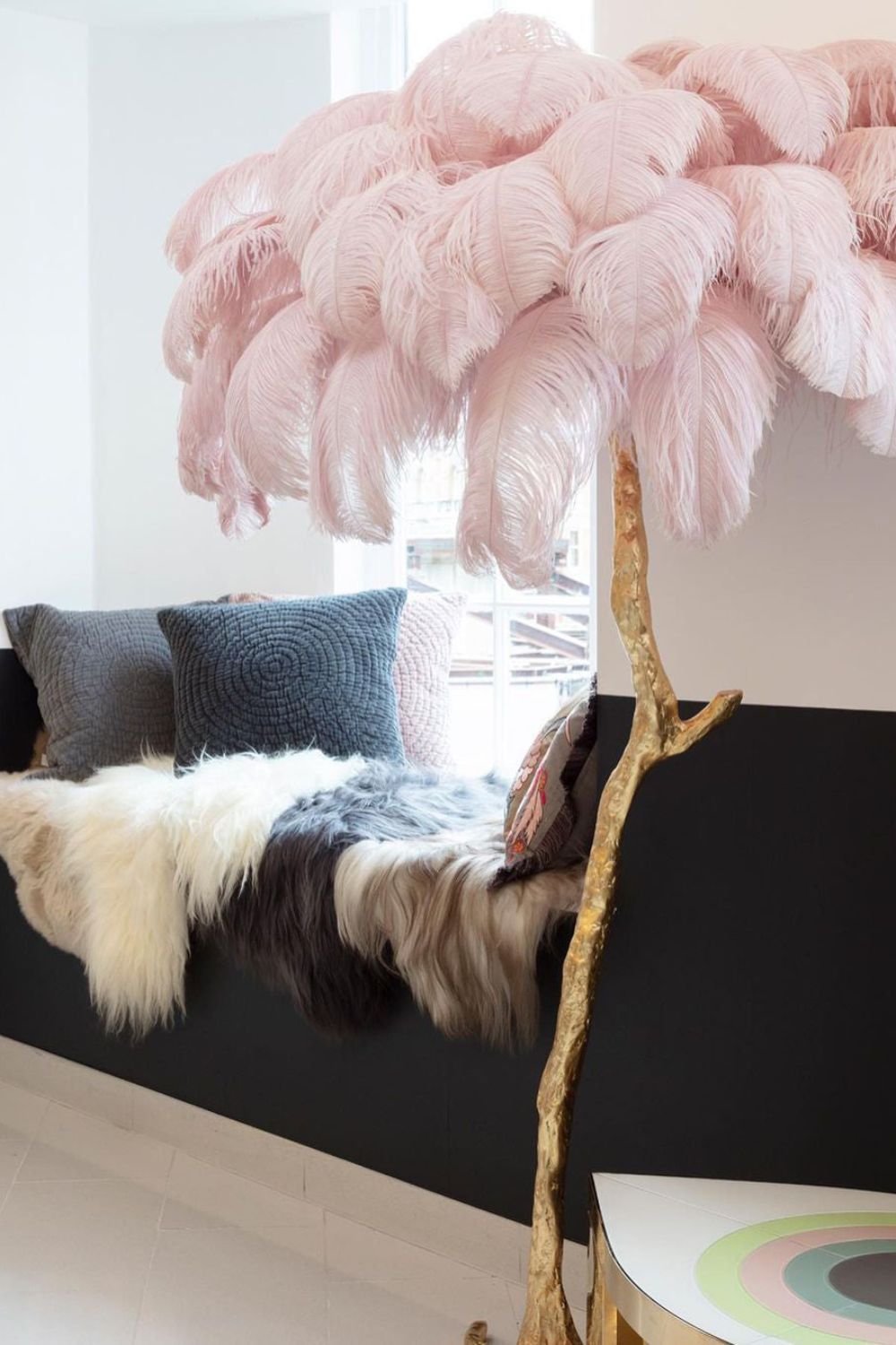 Ostrich Feather Floor Lamp - SamuLighting