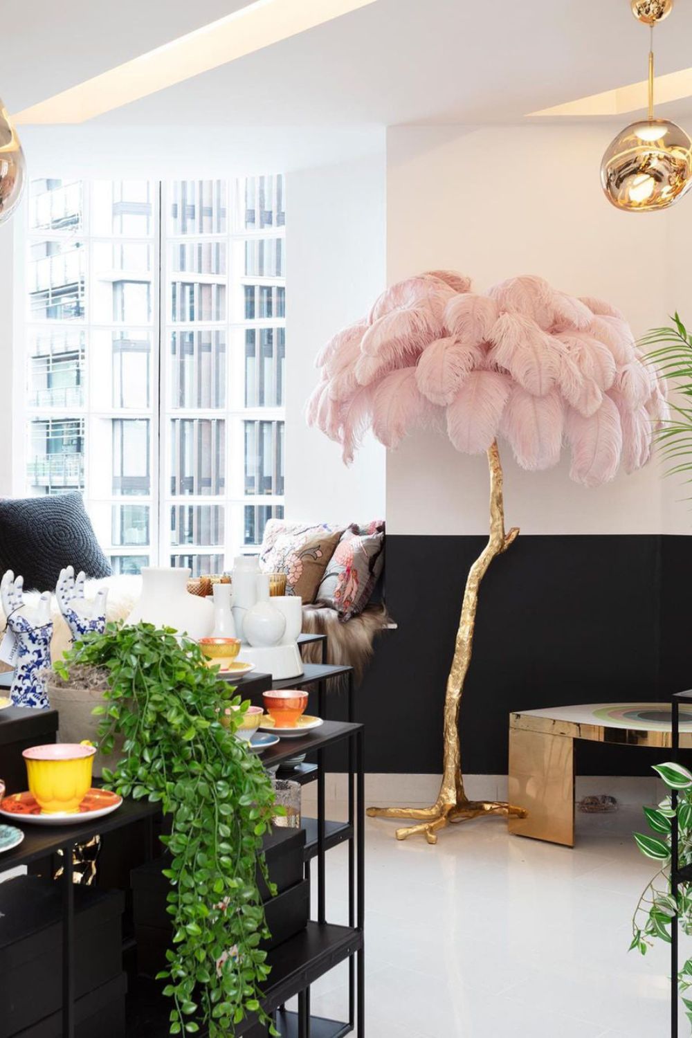 Ostrich Feather Floor Lamp - SamuLighting