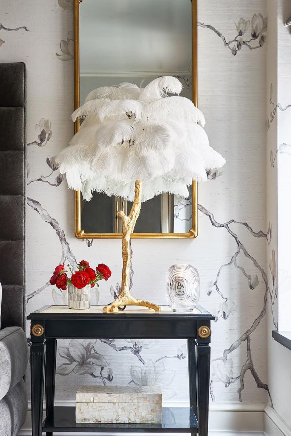 Ostrich Feather Table Lamp - SamuLighting