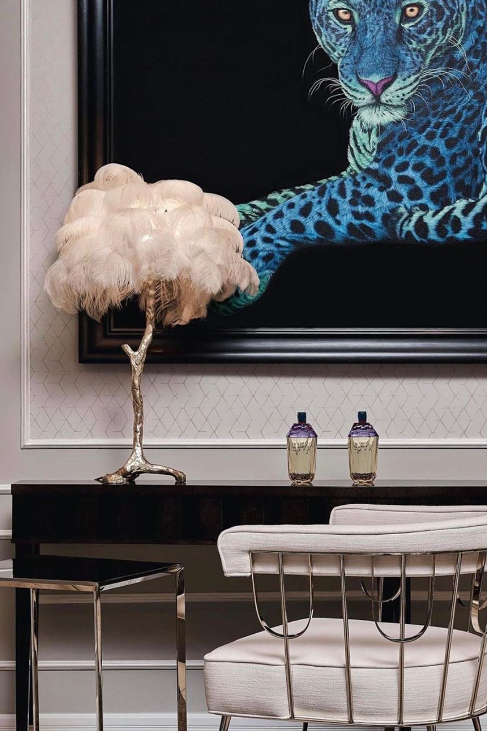 Ostrich Feather Table Lamp - SamuLighting