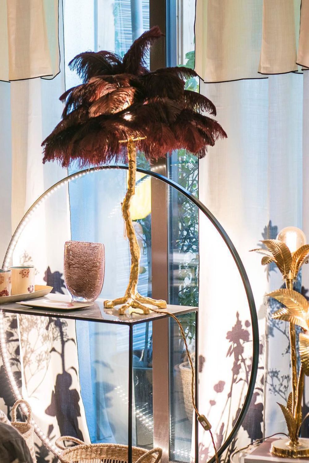 Ostrich Feather Table Lamp - SamuLighting