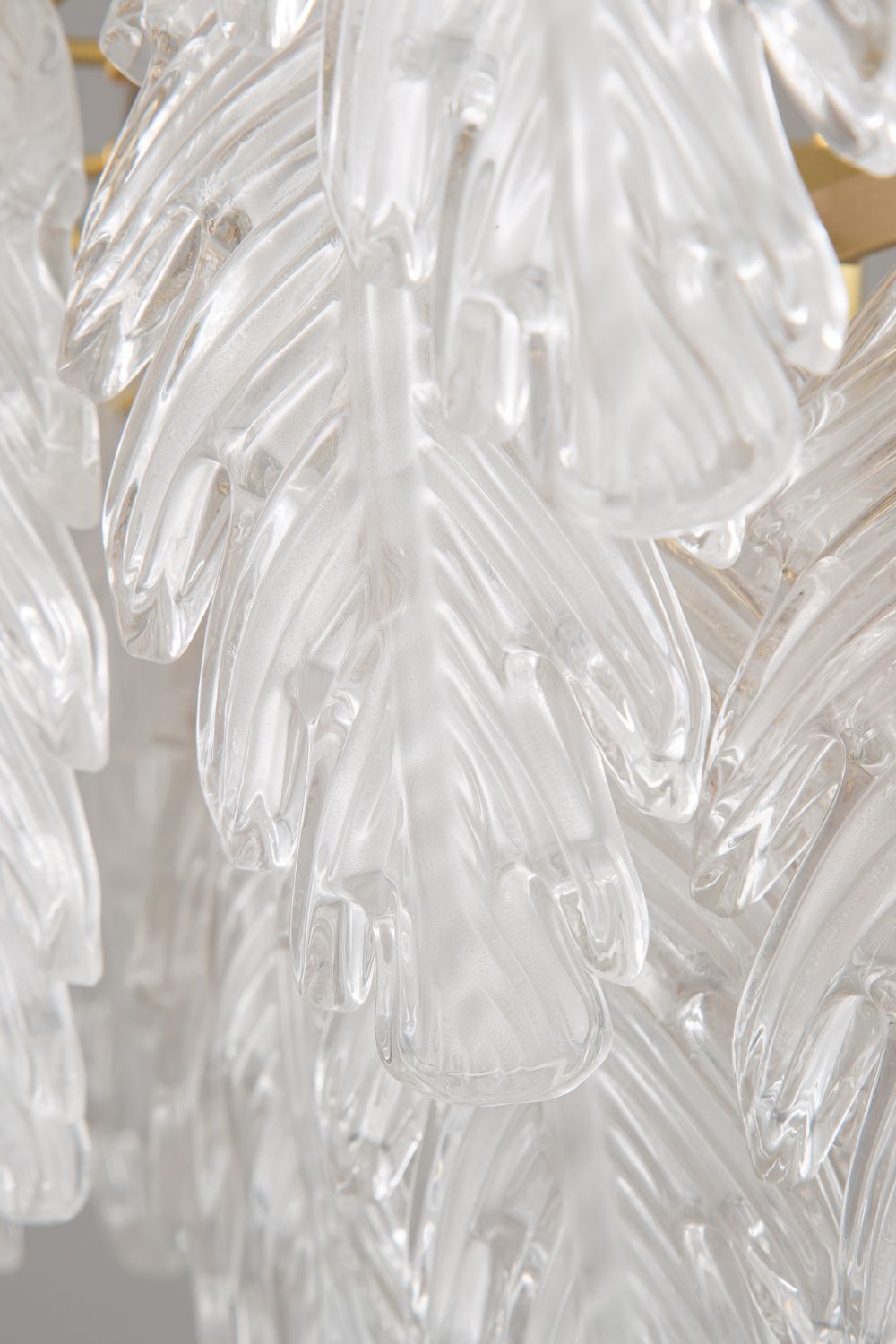 Pearl Glass Leaf Chandelier - SamuLighting
