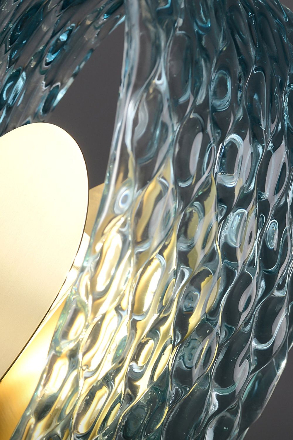 Petal Blue Glass Chandelier - SamuLighting