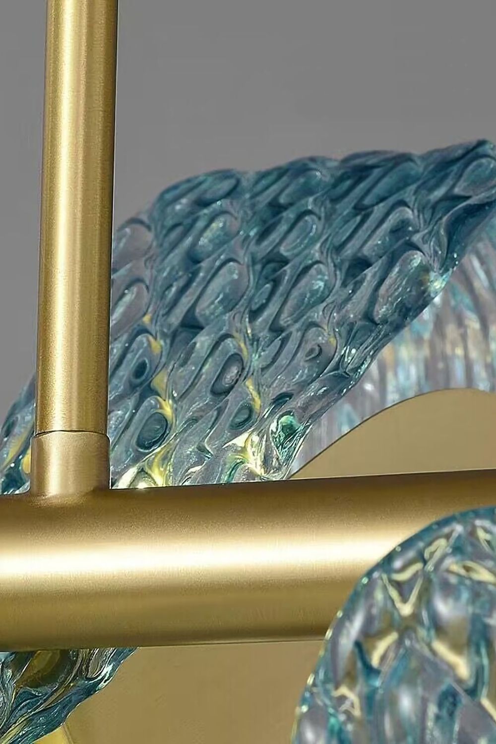 Petal Blue Glass Chandelier - SamuLighting