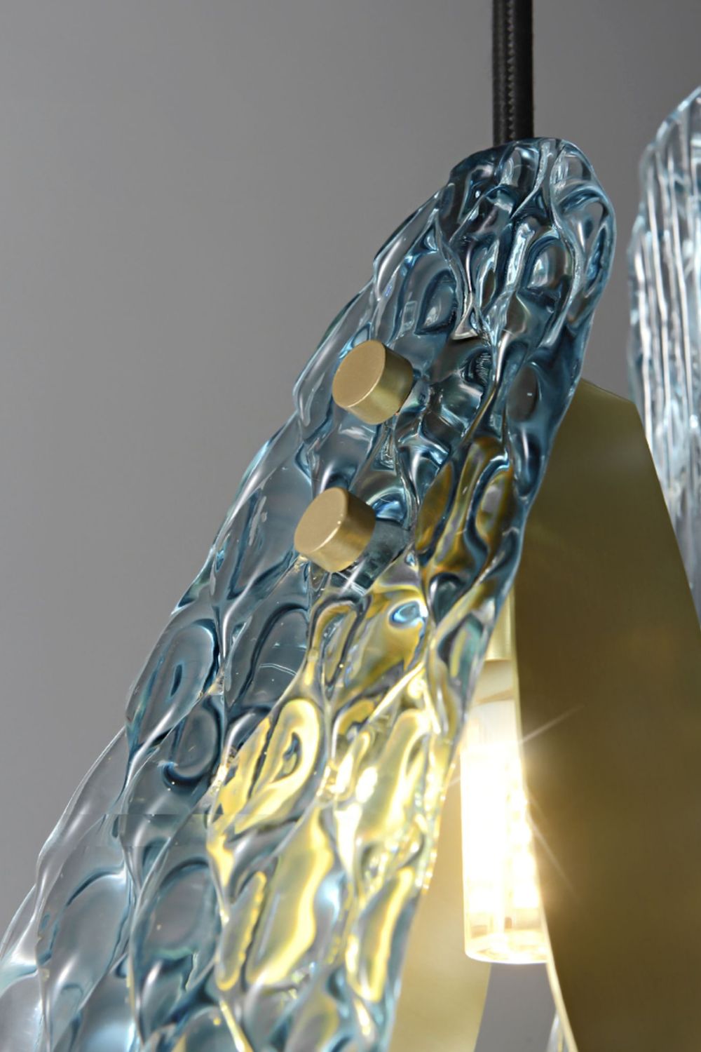 Petal Blue Glass Pendant Light - SamuLighting