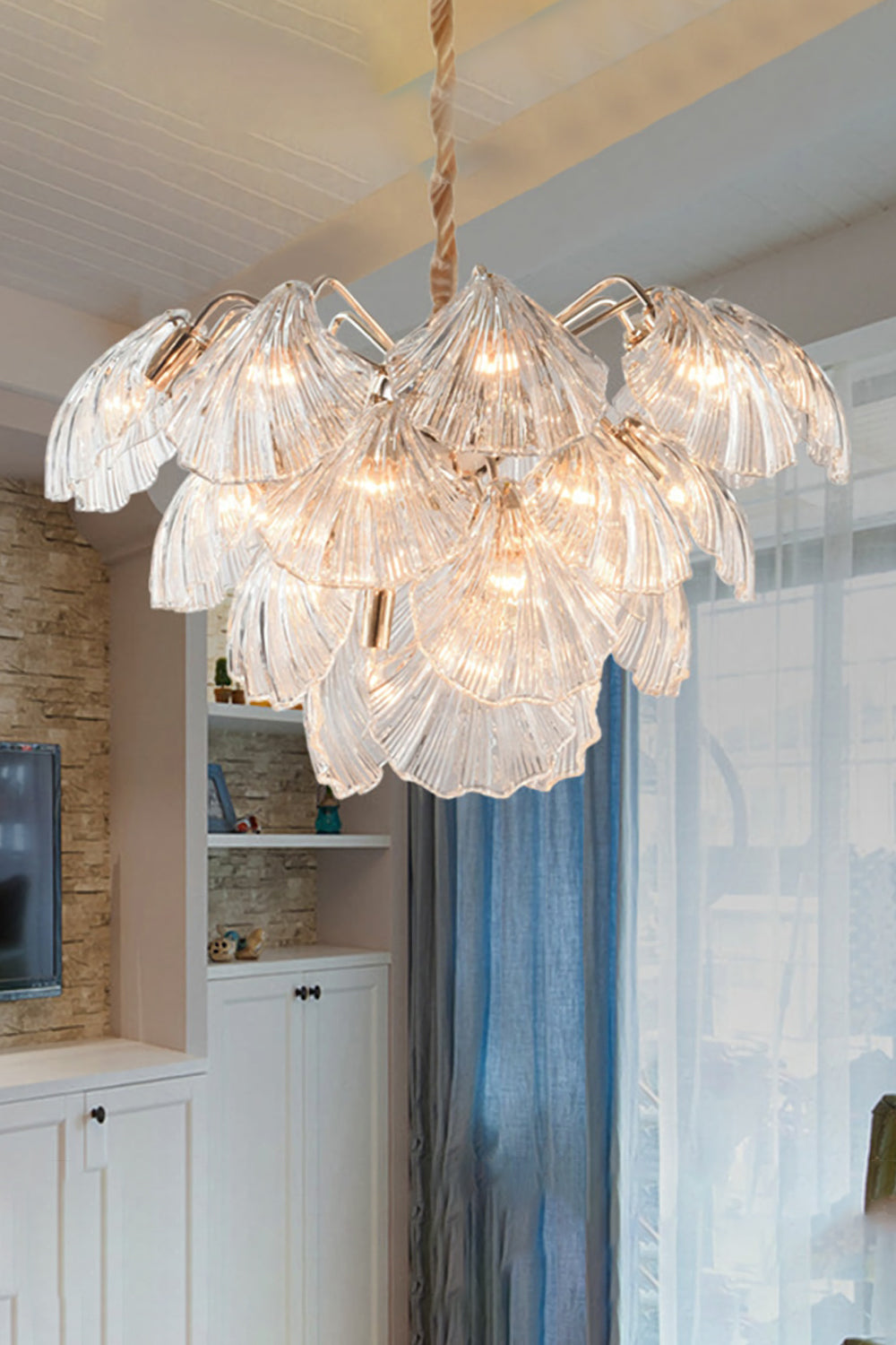 Ribbed Shell Chandelier - SamuLighting