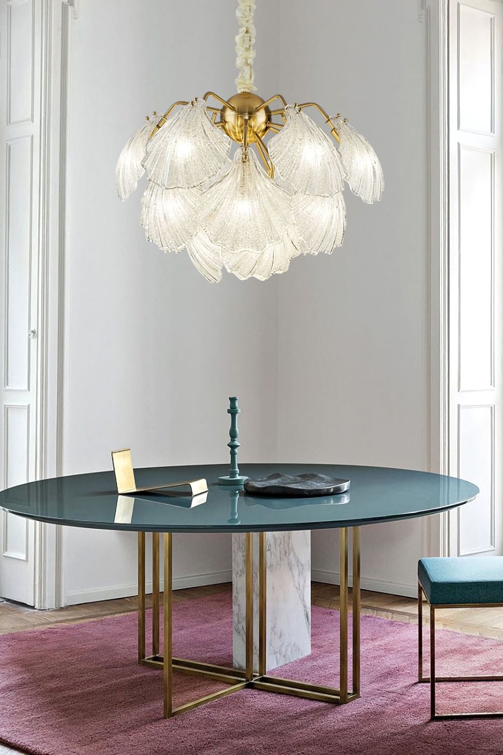 Ribbed Shell Chandelier - SamuLighting