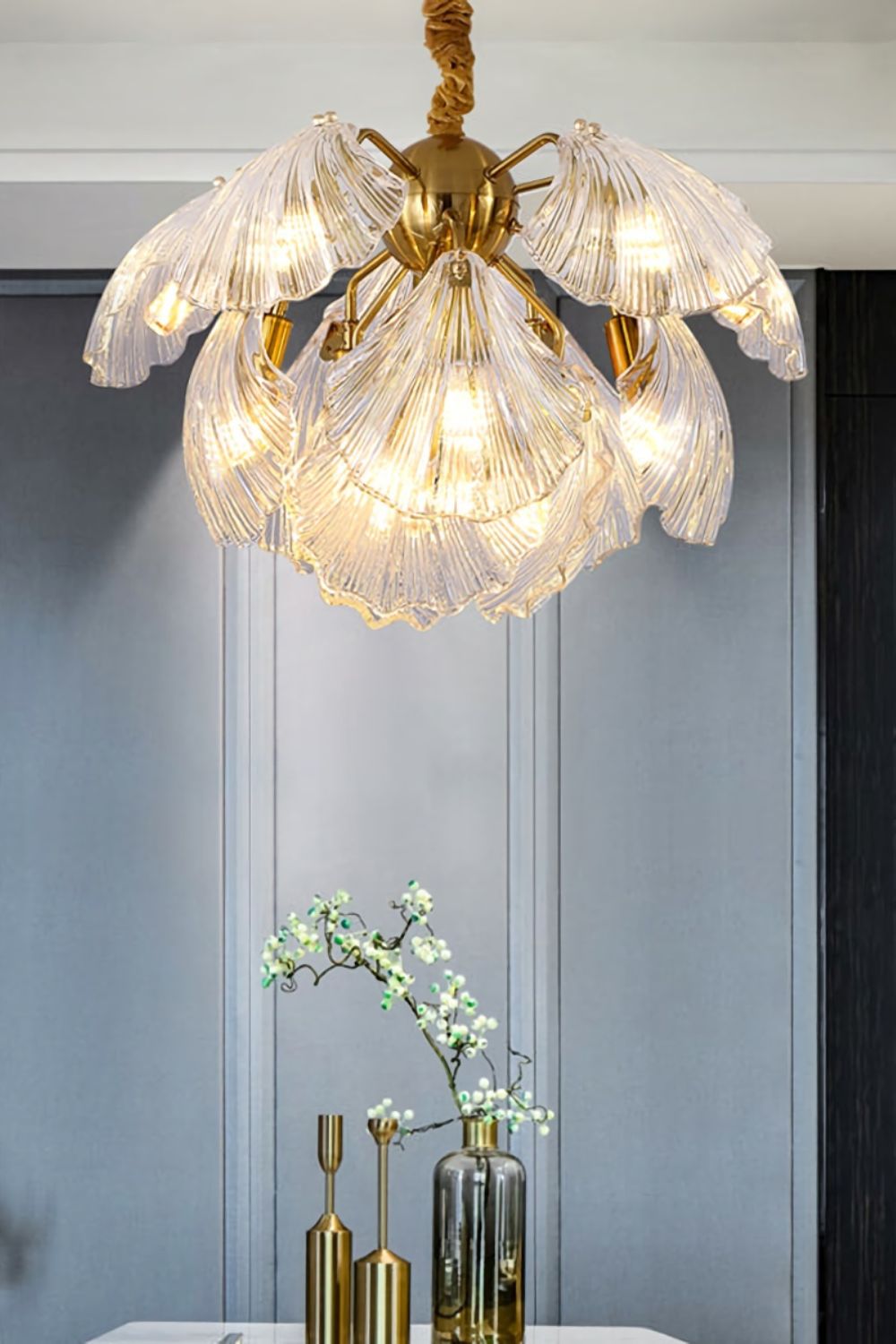 Ribbed Shell Chandelier - SamuLighting