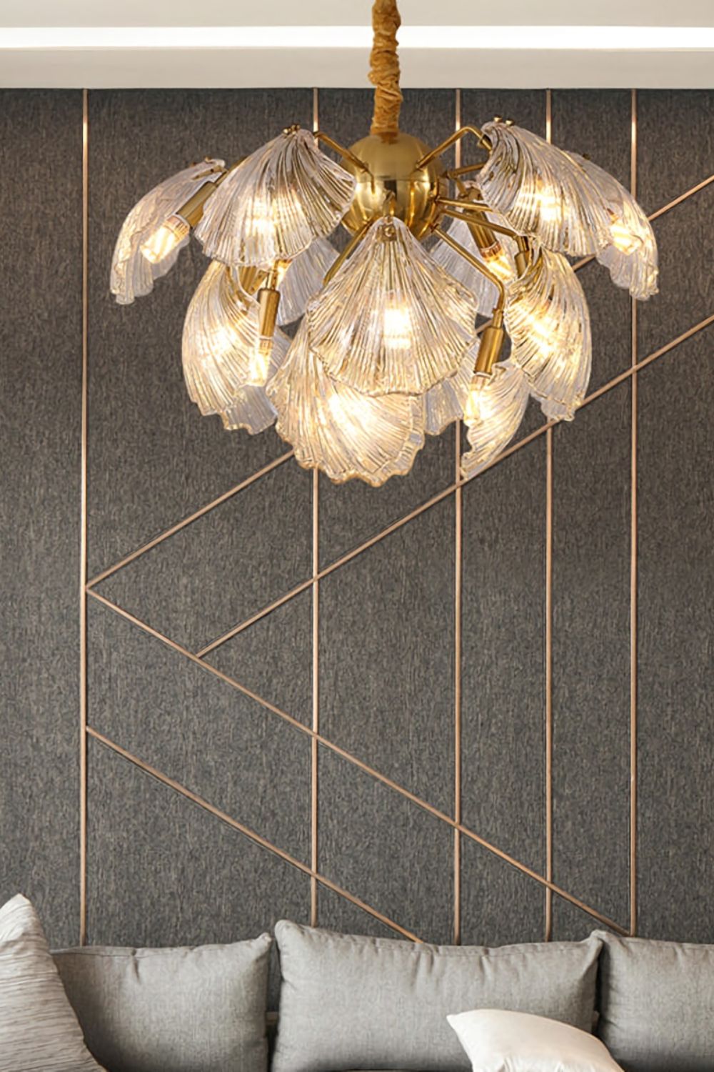 Ribbed Shell Chandelier - SamuLighting