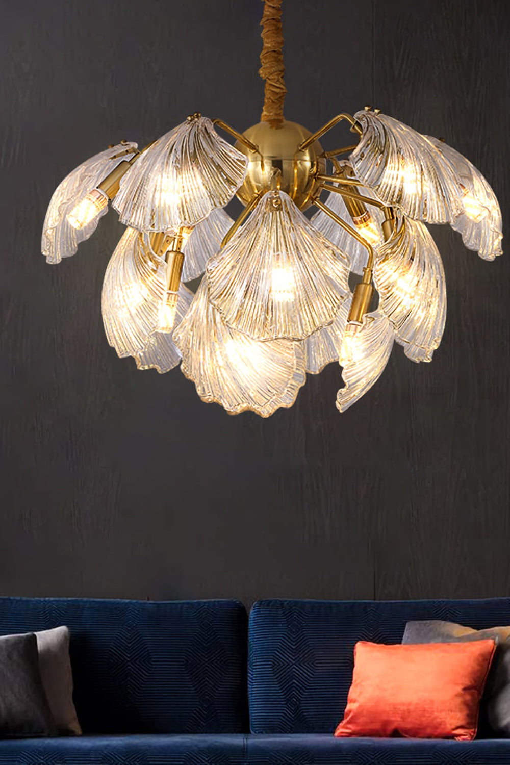Ribbed Shell Chandelier - SamuLighting