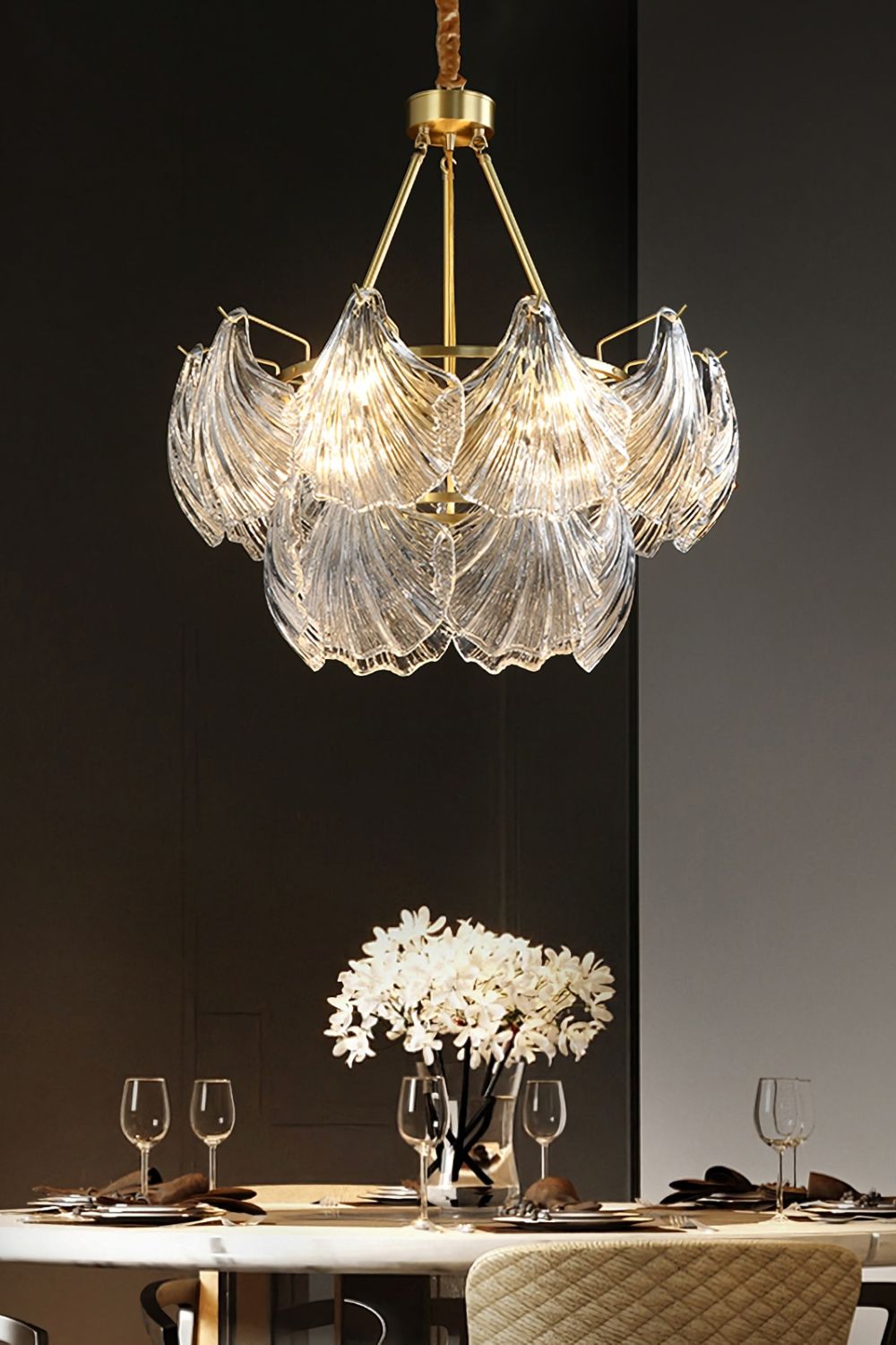 Scallop Shaped Chandelier Light - SamuLighting