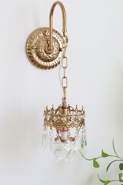 Vintage Crystal Crown Sconce - SamuLighting