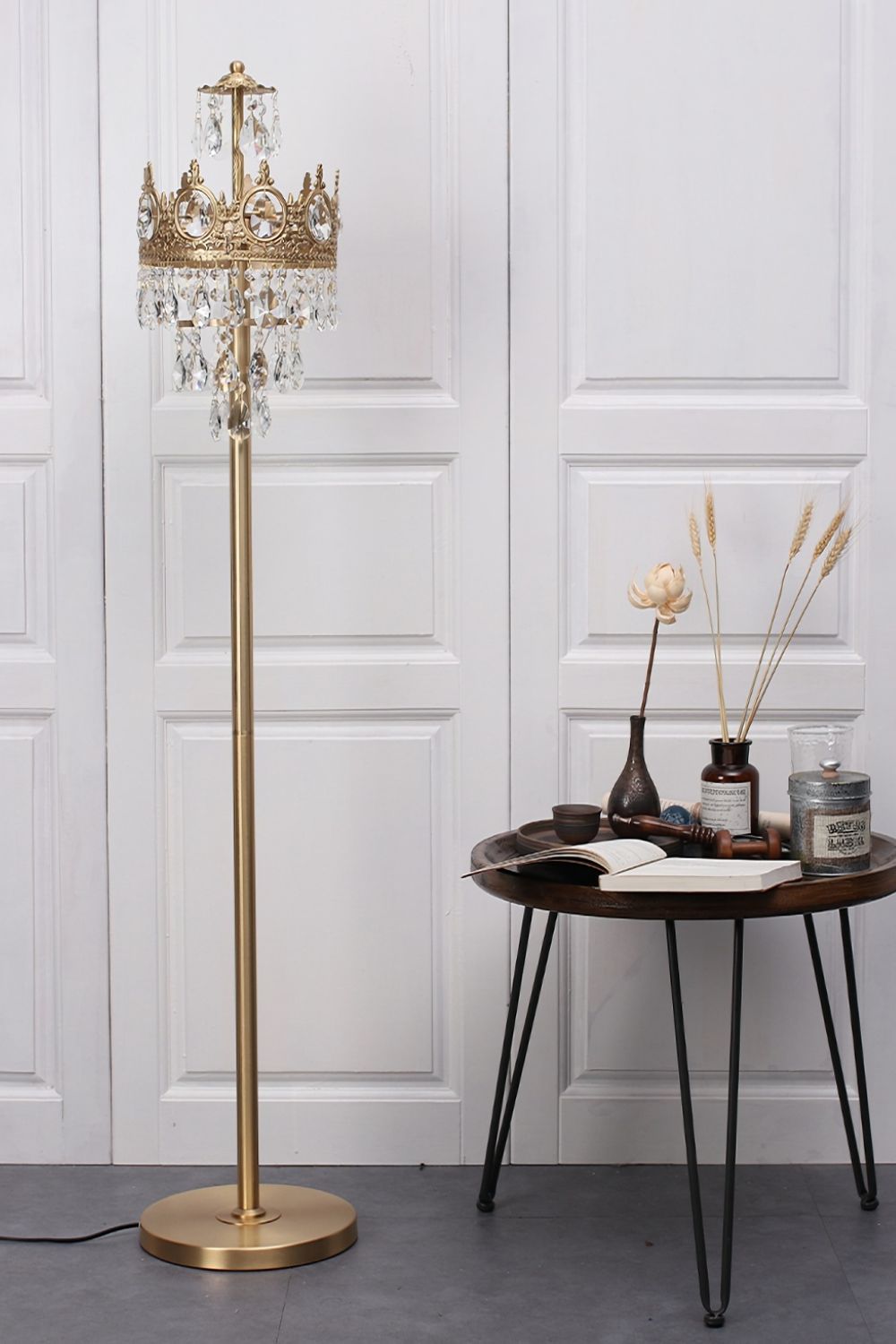 Vintage Crystal Floor Lamp - SamuLighting