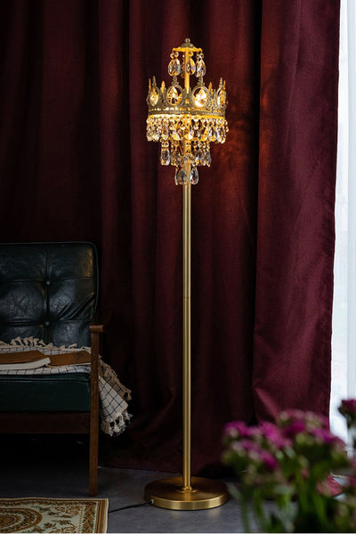 Vintage Crystal Floor Lamp - SamuLighting