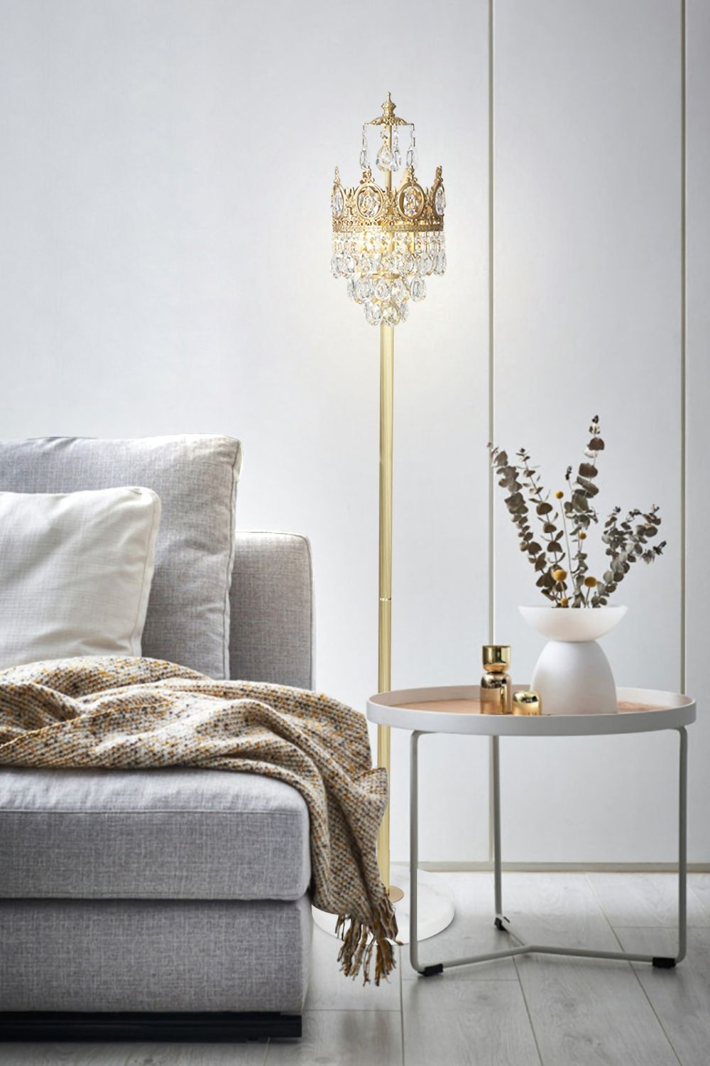 Vintage Crystal Floor Lamp - SamuLighting