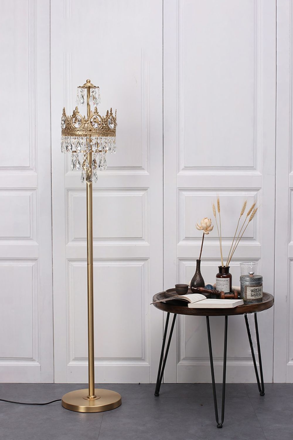 Vintage Crystal Floor Lamp - SamuLighting