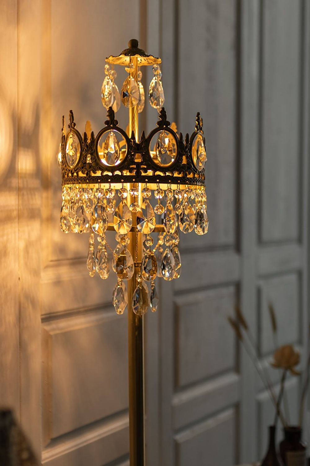 Vintage Crystal Floor Lamp - SamuLighting